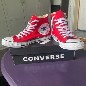 Red Converse High Tops